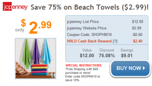 $2.99 Beach Towels