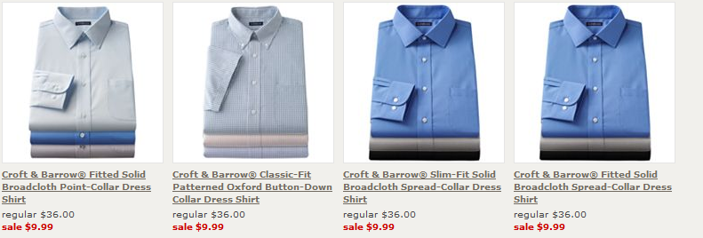 Croft Barrow men s shirts at Kohl s