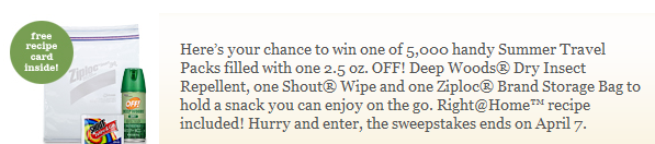 Summer Travel Pack Sweepstakes Current Offer Right Home™