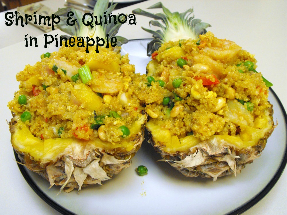 Shrimp and Quinoa in Pineapple