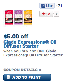 glade $5 coupon