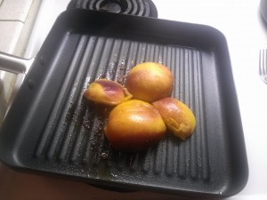 Grilling Peaches
