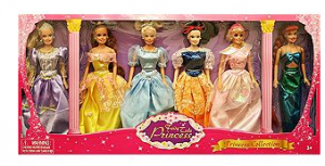 6 Pack Princess Dolls