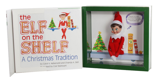 Amazon.com The Elf on the Shelf Girl Elf Edition with North Pole Blue Eyed Girl Elf and Girl character themed Storybook Toys Games