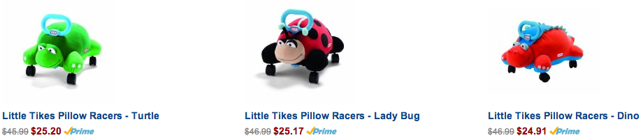 Amazon.com Little Tikes Pillow Racers Toys Games