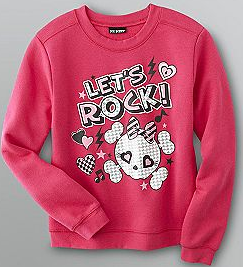 Joe Boxer Girls Crew Sweatshirt  Rock On  at Kmart