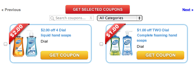 coupons.com search coupons
