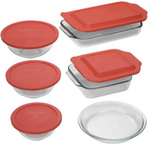 Amazon.com  Pyrex Easy Grab 11 Piece Bake and Store Set  Kitchen   Dining