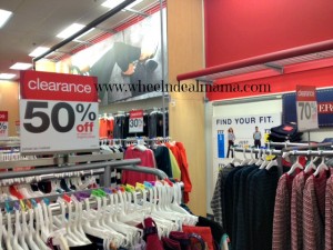 clothes clearance at target