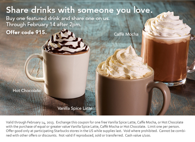 starbucks bogo