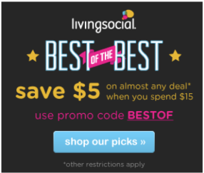 5 off living social