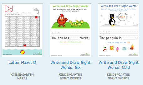 Kindergarten Worksheets   Free Printables for Kindergarten   Education.com