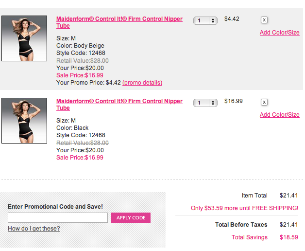 Maidenform® Shopping Bag