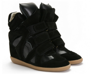 Upere Wedge Sneakers Suede in Black 169.78