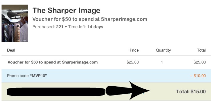 Sharper Image ls deal