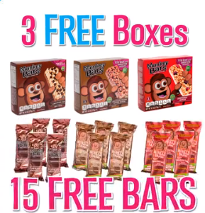 FREE Monkey Bars Samples   3 free boxes