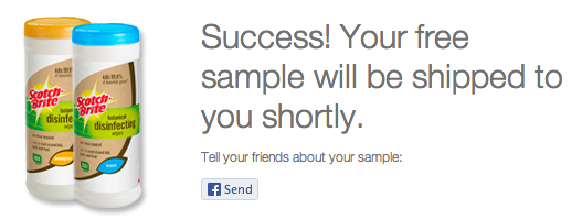 Scotch Brite™ Botanical Disinfecting Wipes Free Offer