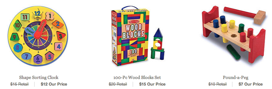 melissa and doug toys on okl