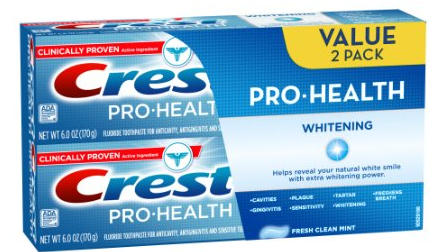 Amazon.com  Crest Pro Health Whitening Fresh Clean Mint Flavor Toothpaste Twin Pack 12 Oz  Health   Personal Care