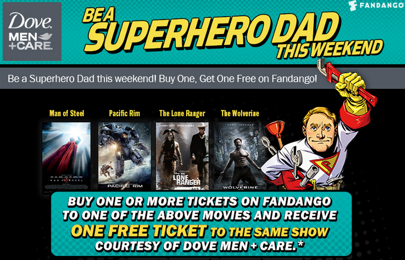 Dove Men Care Exclusive Movie Ticket Offer