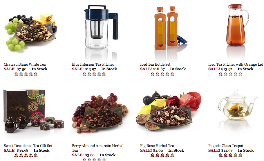 Teavana Sale Items  Teas and Tea products at sale prices   Teavana