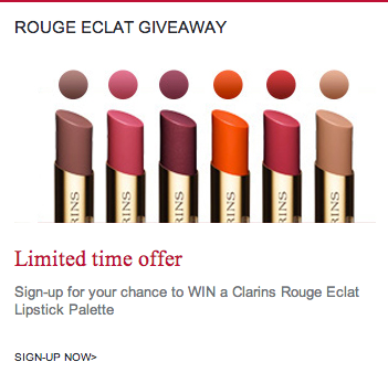 clarins giveaway