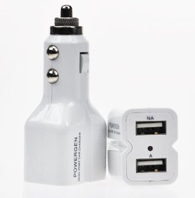 Amazon.com  PowerGen 3.1Amps   15W Dual USB Car charger Designed for Apple and Android Devices   White  Kindle Store