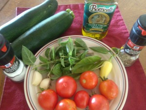 Sauteed Zucchini with Tomatoes and Basil