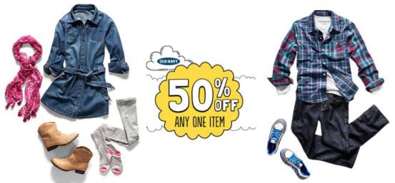 old navy 50 off