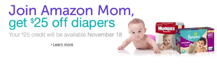 25 diaper credit to amazon