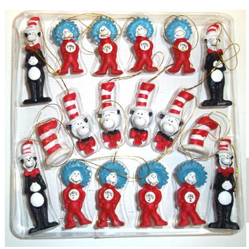 Amazon.com  Dr. Seuss The Cat in the Hat Figurines  Set of 18  Toys   Games