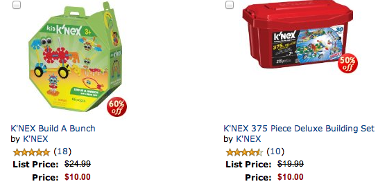 Save 50 on Select K NEX Toys