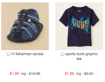 sale at childrens place