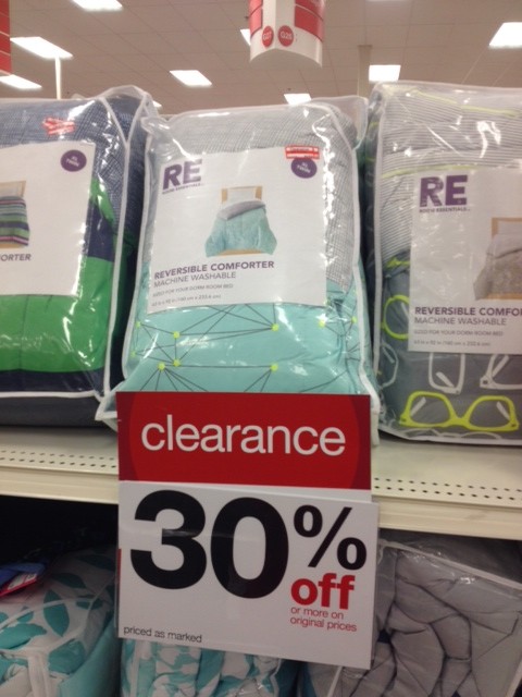 target clearance bedding