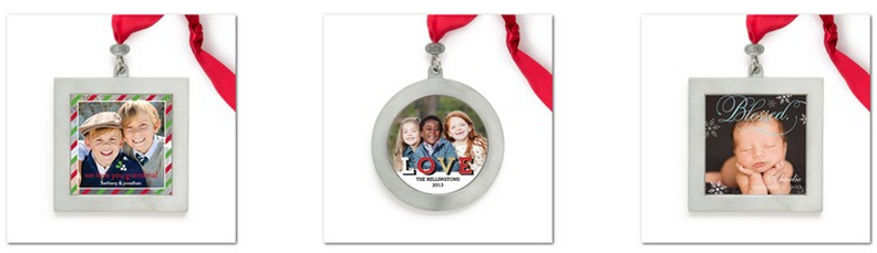 tiny prints personalized ornaments