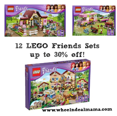 12 Lego Friends Sets up to 30 Percent Off