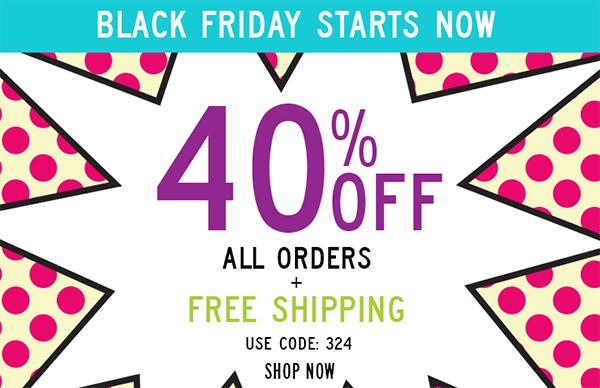 40 off plus free shipping