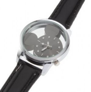 New Fashion Women Girl Disney Mickey Mouse Quartz Wrist Watch  Black   Watches  Amazon.com