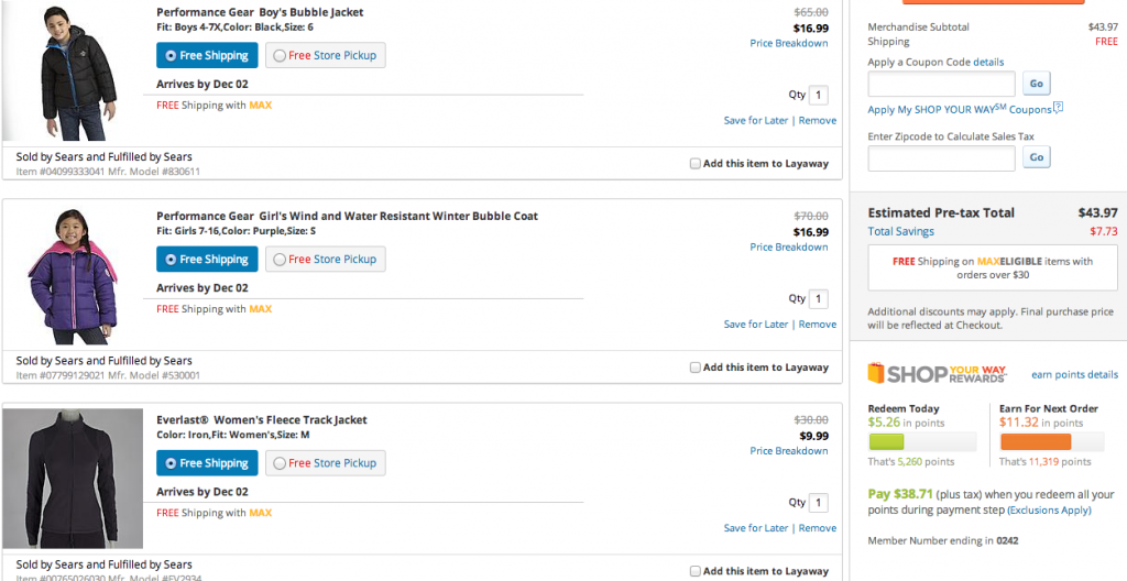 Sears   Shopping Cart