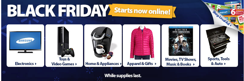 Walmart.com  Seasonal  Electronics Online Specials  Top Black Friday Items