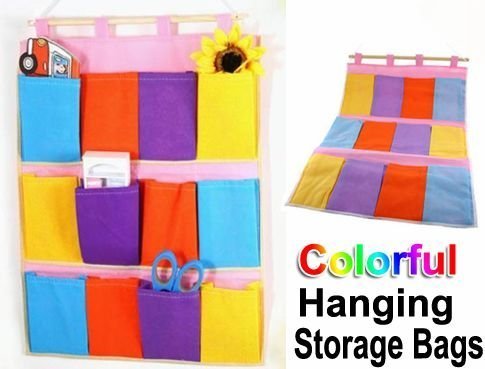 colorful hanging storage bag