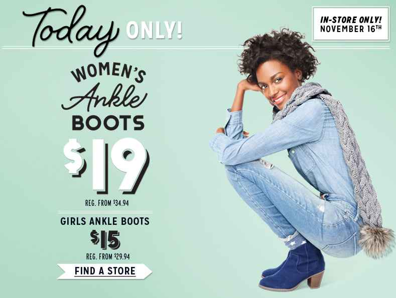 in store only old navy boots