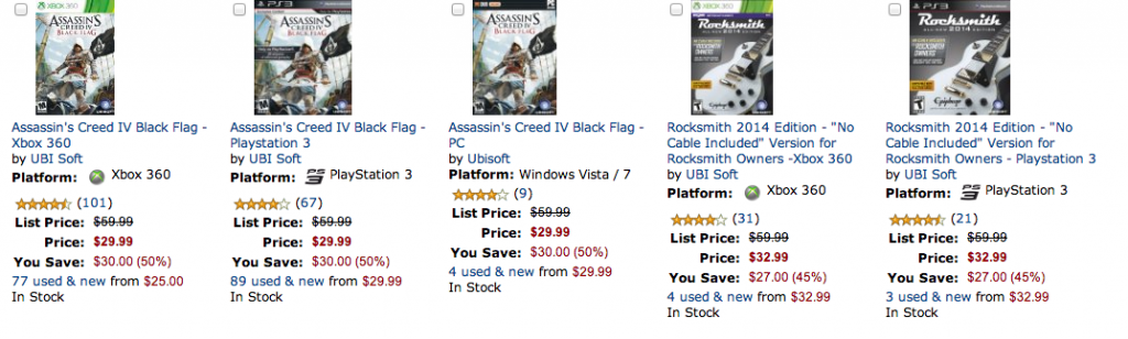 Amazon.com  Ubisoft Deal Of The Day