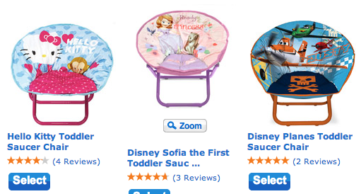 Character Corner Bundle   Toddler Mini Saucer Chair  Your Choice in Character   Toddler   Walmart.com