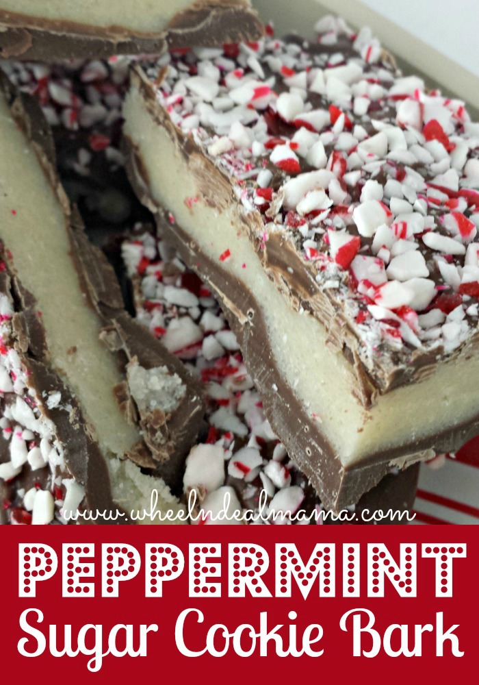 Peppermint Sugar Cookie Bark