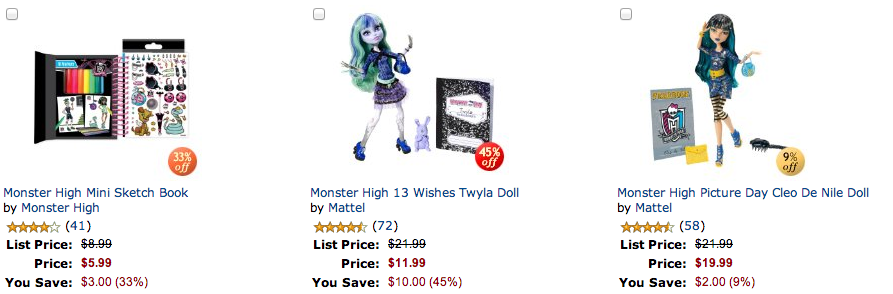 Save on Monster High1