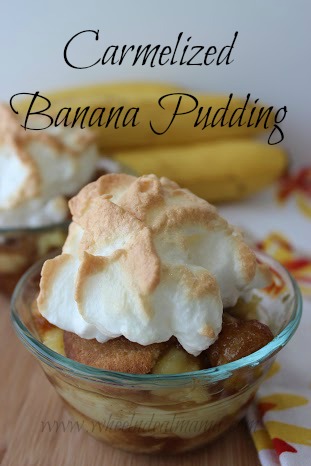 Homemade Carmelized Banana Pudding