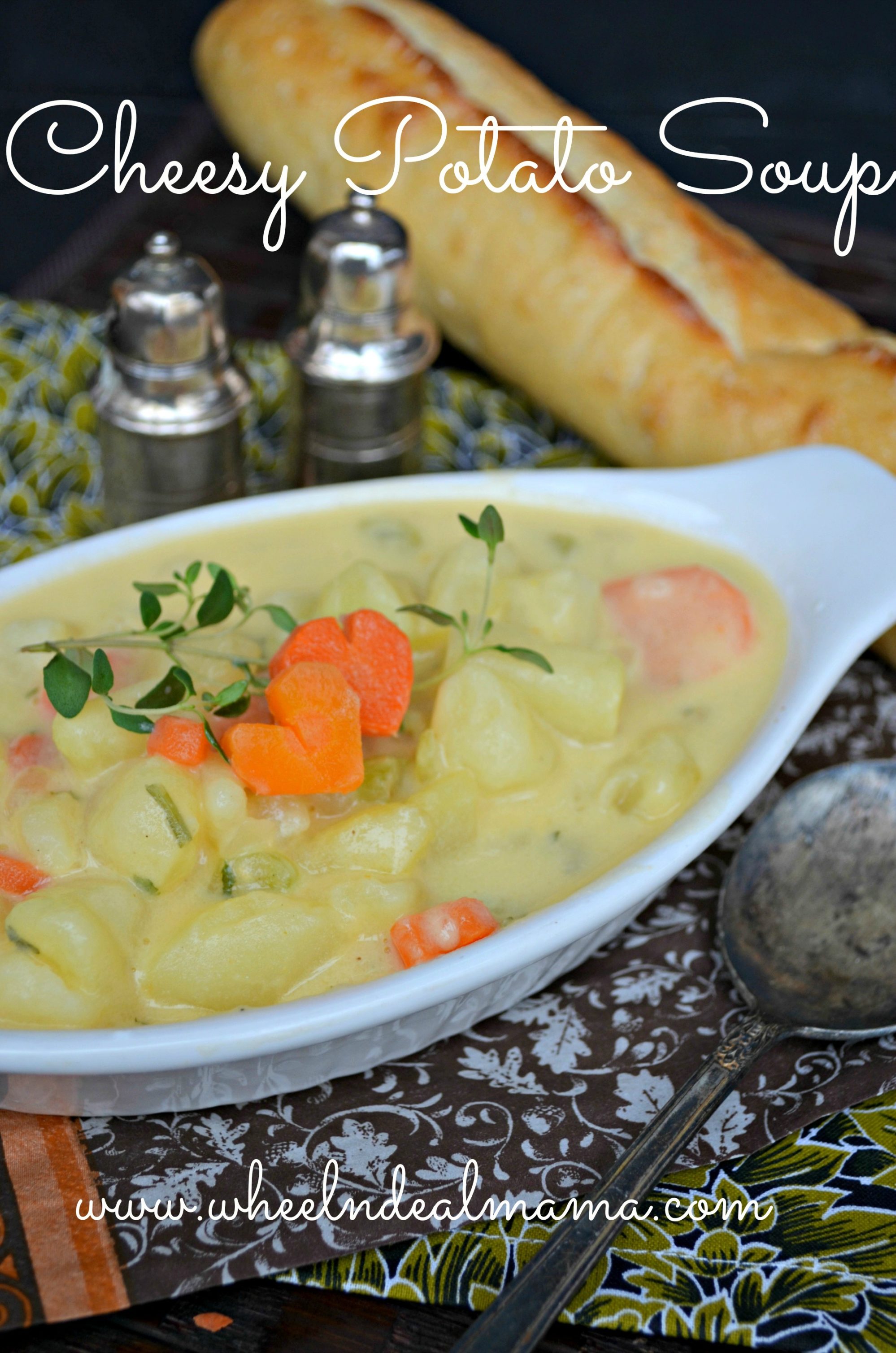 Cheesy Potato Soup Recipe - Wheel N Deal Mama