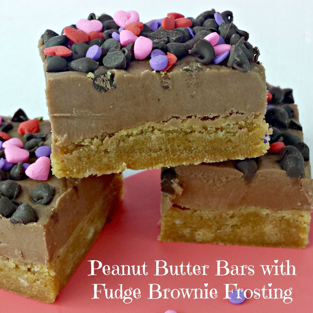 Peanut Butter Bar with Fudge Brownie Frosting