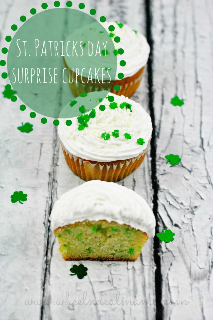 St Patricks Day Surprise Cupcakes